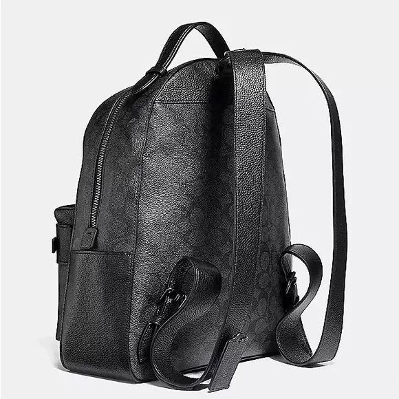 Coach Campus Backpack In Signature Canvas With Star Applique & Snakeskin Detail - Picture 4 of 16